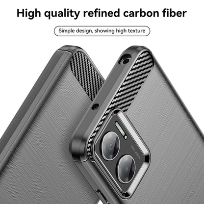 For Xiaomi Redmi 10 Prime+ 5G Brushed Texture Carbon Fiber TPU Case(Black) - Xiaomi Accessories by buy2fix | Online Shopping UK | buy2fix