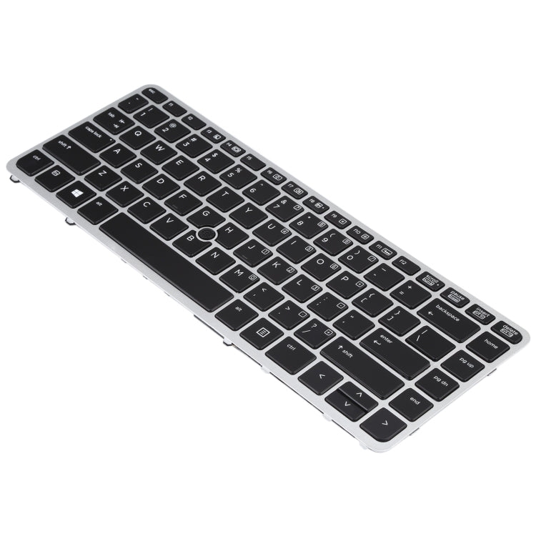 For HP EliteBook 840 G1 US Version Keyboard with Backlight and Pointing(Silver) - Computer & Networking by buy2fix | Online Shopping UK | buy2fix