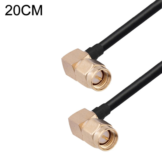 SMA Male Elbow to SMA Male Elbow RG174 RF Coaxial Adapter Cable, Length: 20cm - Connectors by buy2fix | Online Shopping UK | buy2fix