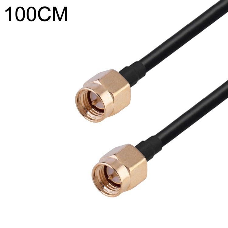 SMA Male to SMA Male RG174 RF Coaxial Adapter Cable, Length: 1m - Connectors by buy2fix | Online Shopping UK | buy2fix