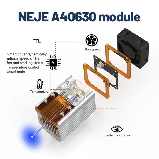 NEJE A40630 7.5W 450nm Laser Engraver Module Kits by NEJE