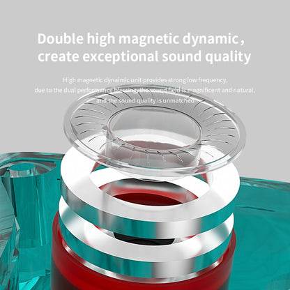 CVJ Demon Double Dynamic Coil HiFi Music Wired Earphone With Mic(Silver) - In Ear Wired Earphone by CVJ | Online Shopping UK | buy2fix