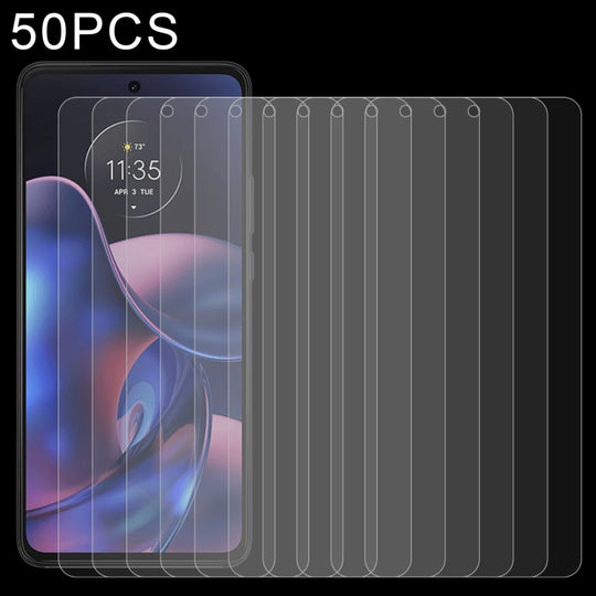 50 PCS 0.26mm 9H 2.5D Tempered Glass Film For Motorola Edge (2022)