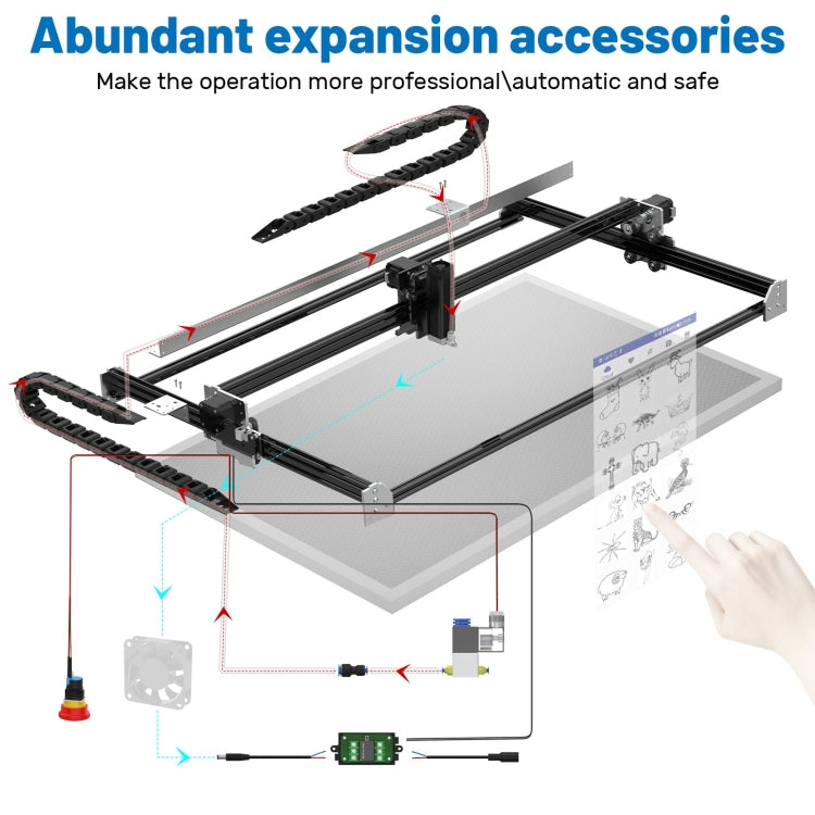 NEJE MASTER 3 MAX Laser Engraver with E30130 Laser Module(EU Plug) - DIY Engraving Machines by NEJE | Online Shopping UK | buy2fix