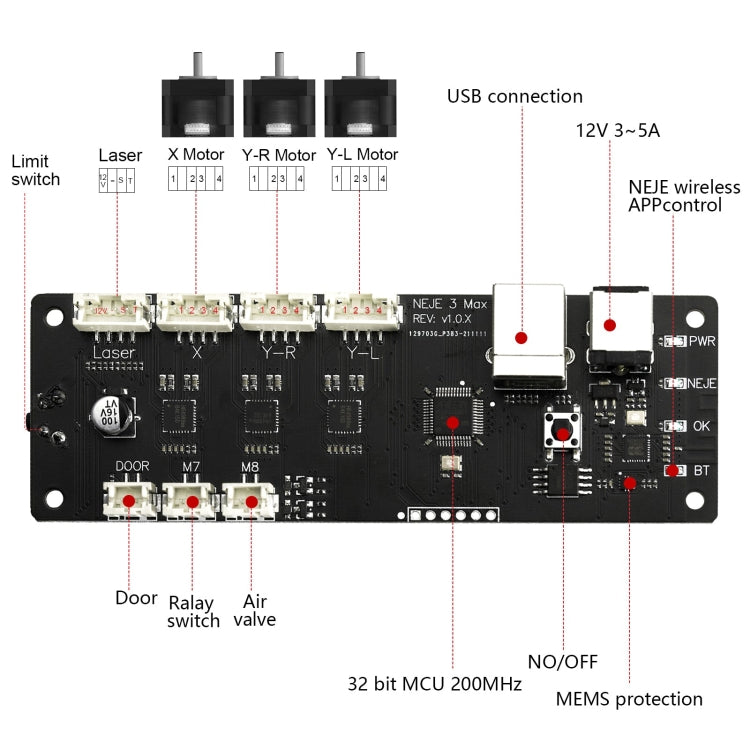 NEJE MASTER 3 MAX Laser Engraver with E30130 Laser Module(EU Plug) - DIY Engraving Machines by NEJE | Online Shopping UK | buy2fix