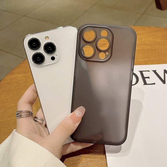 For iPhone 14 Pro Frosted PP Phone Case(Grey) by buy2fix