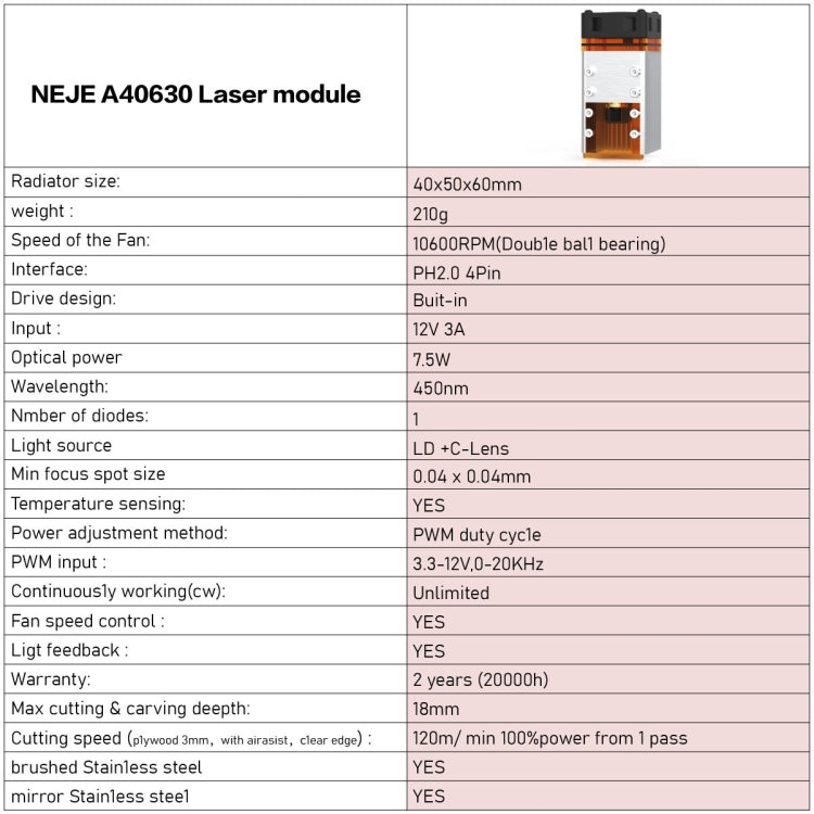 NEJE MASTER 3 Plus Laser Engraver with A40630 Laser Module(US Plug) - Consumer Electronics by NEJE | Online Shopping UK | buy2fix