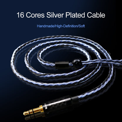 CVJ V3 1.2m 16 Cores Silver-plated 3.5mm Earphone Cable, Style:MMCX(Silver) - Cable & Splitter by CVJ | Online Shopping UK | buy2fix