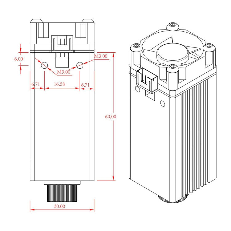 NEJE N30610 2.5W 450nm Laser Engraver Module Kits - Consumer Electronics by NEJE | Online Shopping UK | buy2fix