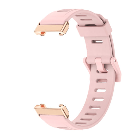 For Xiaomi Mi Band 7 Pro Mijobs Flat Hole TPU Watch Band(Dirty Pink Rose Gold) by MIJOBS