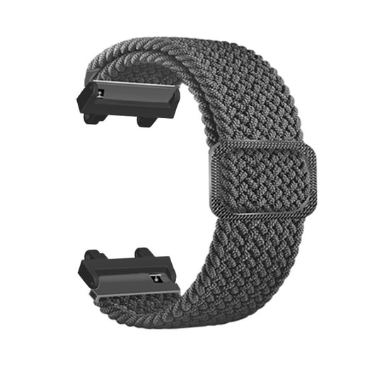 For Amazfit T-Rex 2 Adjustable Buckle Braided Nylon Watch Band(Grey) by buy2fix