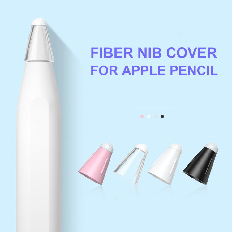 8 PCS / Set Fiber Texture Nib Protector For Apple Pencil(Pink) - Pencil Accessories by buy2fix | Online Shopping UK | buy2fix