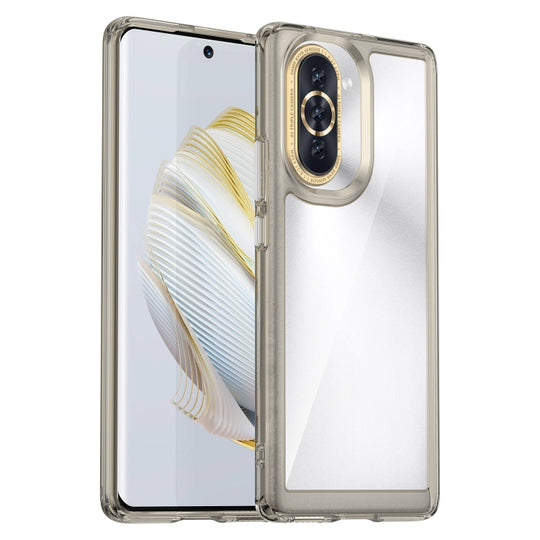 For Huawei nova 10 Colorful Series Acrylic + TPU Phone Case(Transparent Grey)