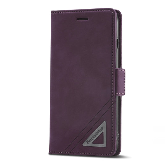 For iPhone SE 2022 / SE 2020 / 8 / 7 Forwenw Dual-side Buckle Leather Phone Case(Wine Red) by Forwenw