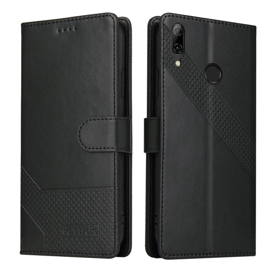 For Huawei P Smart 2019 GQUTROBE Skin Feel Magnetic Leather Phone Case(Black) by GQUTROBE