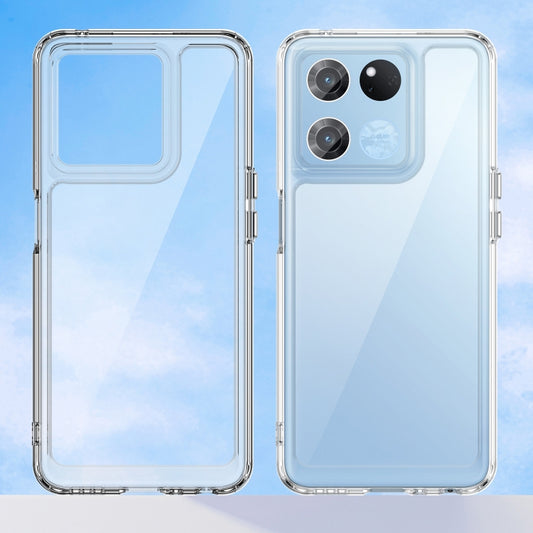 For OnePlus Ace Racing Colorful Series Acrylic + TPU Phone Case(Transparent) by buy2fix