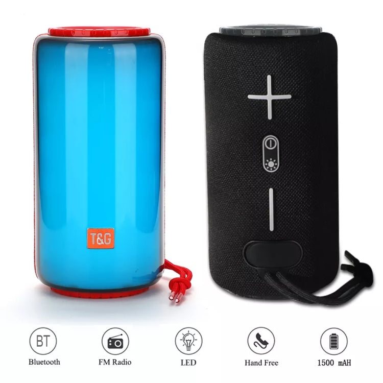 T&G TG639 10W Portable LED Light TWS Wireless Bluetooth Speaker(Red) - Mini Speaker by T&G | Online Shopping UK | buy2fix