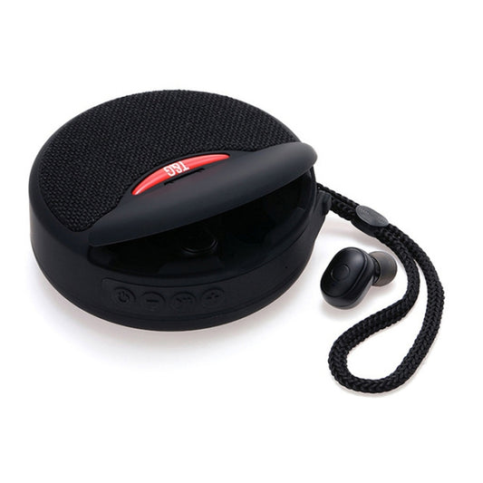 T&G TG808 2 in 1 Mini Wireless Bluetooth Speaker Wireless Headphones(Black) - Mini Speaker by T&G | Online Shopping UK | buy2fix