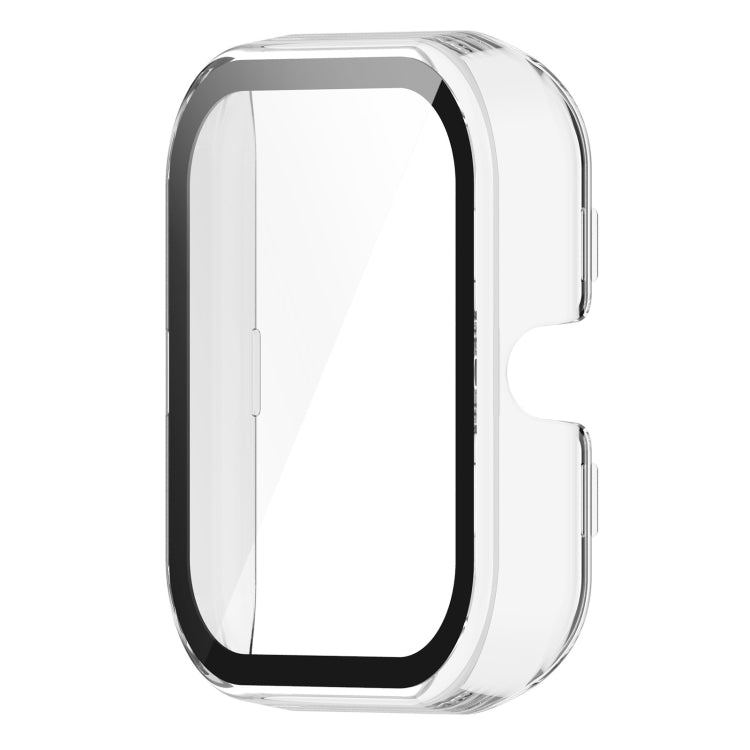For Amazfit Bip3 / Bip3 Pro PC+ Toughened Film Fully Enclosed Protective Watch Case(Transparent White) by buy2fix