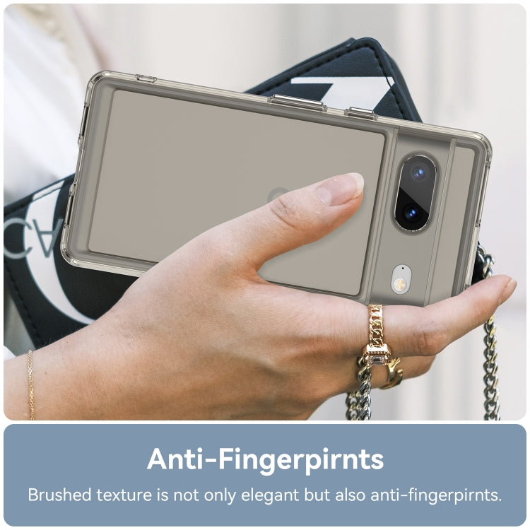 For Google Pixel 7 Candy Series TPU Phone Case(Transparent Grey) by buy2fix