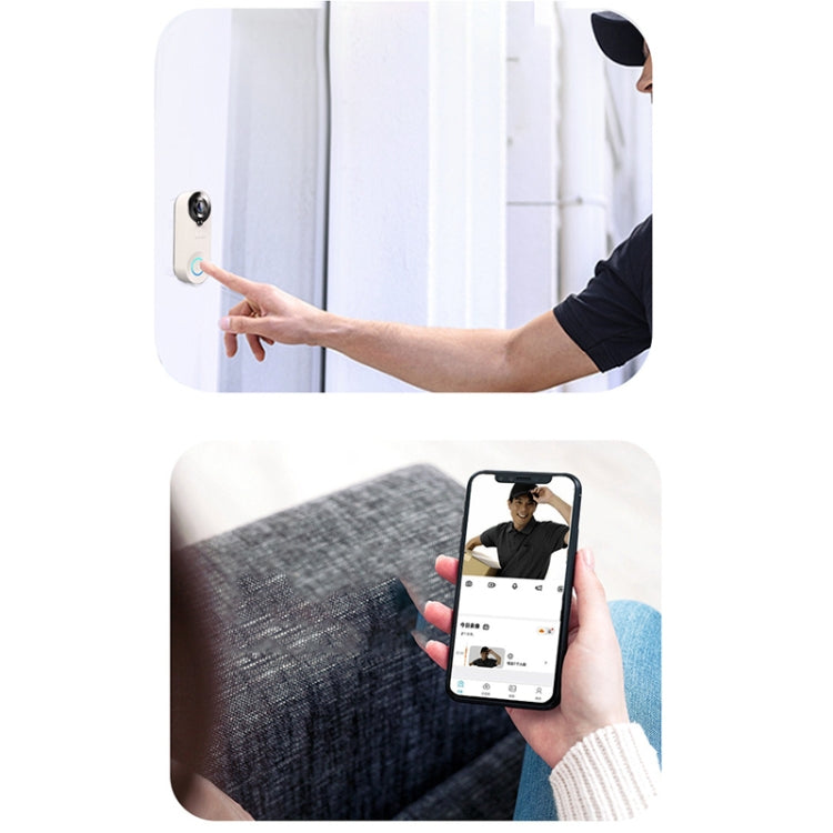 W3 150 Degree Wide Angle 1080P Smart Doorbell Set(White) - Security by buy2fix | Online Shopping UK | buy2fix