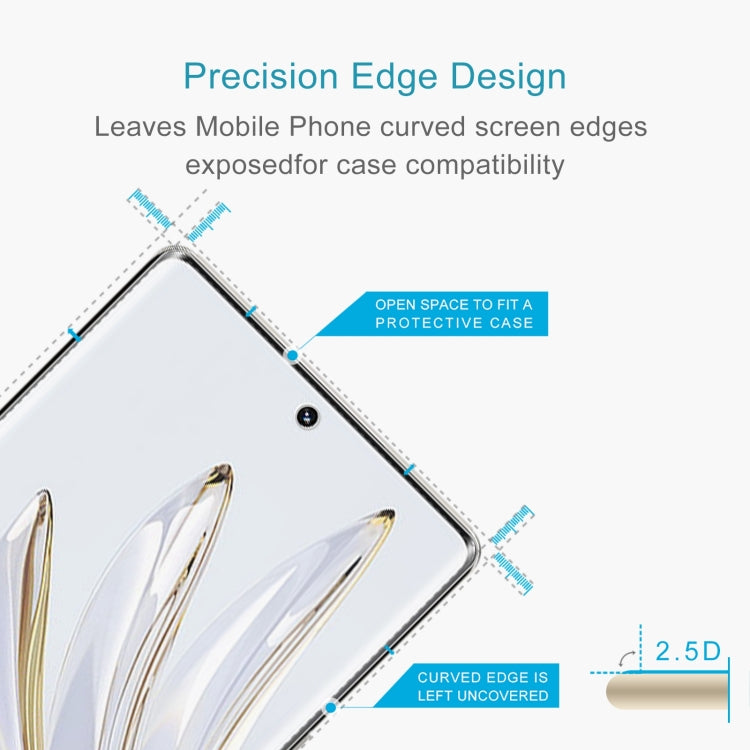 50 PCS 0.26mm 9H 2.5D Tempered Glass Film For Honor 70 SE by buy2fix