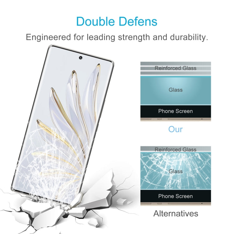 50 PCS 0.26mm 9H 2.5D Tempered Glass Film For Honor 70 SE by buy2fix