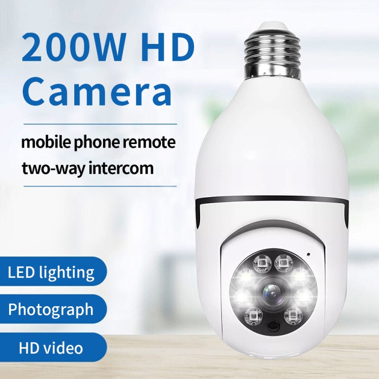 A6 2MP HD Light Bulb WiFi Camera Support Motion Detection/Two-way Audio/Night Vision/TF Card With 8G Memory Card - Security by buy2fix | Online Shopping UK | buy2fix