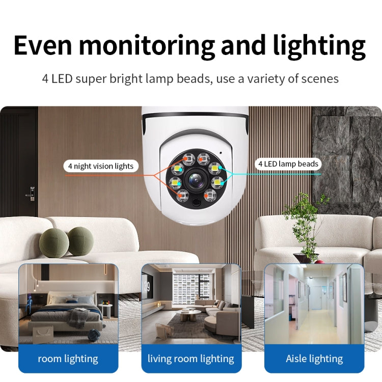 A6 2MP HD Light Bulb WiFi Camera Support Motion Detection/Two-way Audio/Night Vision/TF Card With 32G Memory Card - Security by buy2fix | Online Shopping UK | buy2fix