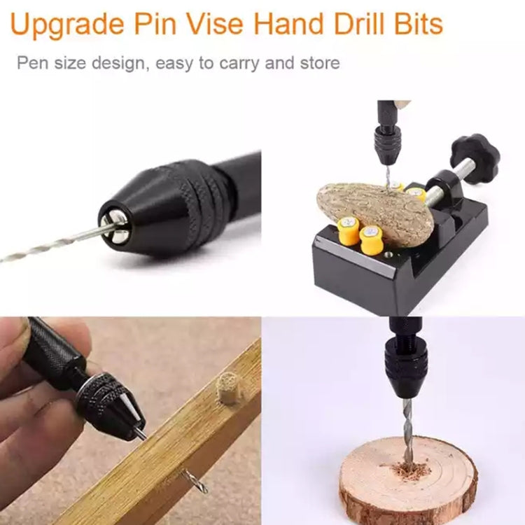 Precision Pin Vise Mini Twist Drill Bits Hand Drill Set, Model:8011 - Home & Garden by buy2fix | Online Shopping UK | buy2fix
