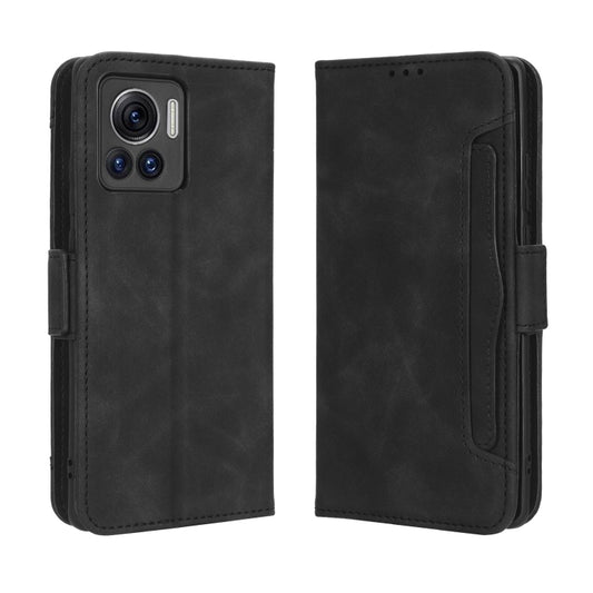 For Motorola Moto X30 Pro 5G / Edge 30 Ultra Skin Feel Calf Texture Card Slots Leather Phone Case(Black) by buy2fix