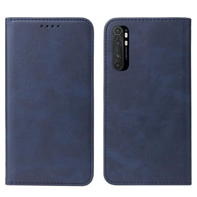 For Xiaomi Mi Note 10 Lite Magnetic Closure Leather Phone Case(Blue) by buy2fix
