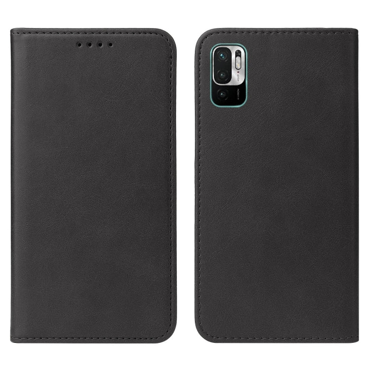 For Xiaomi Redmi Note 10 JE Magnetic Closure Leather Phone Case(Black) by buy2fix