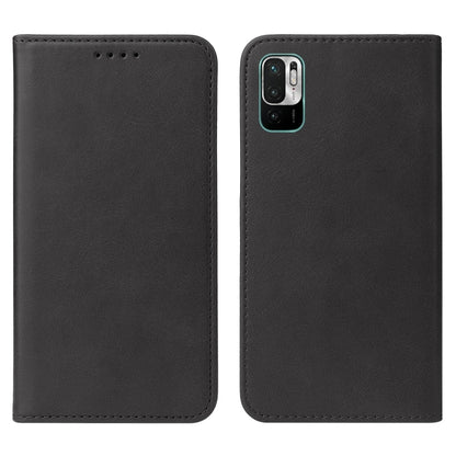 For Xiaomi Redmi Note 10 JE Magnetic Closure Leather Phone Case(Black) by buy2fix