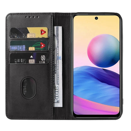 For Xiaomi Redmi Note 10 JE Magnetic Closure Leather Phone Case(Black) by buy2fix