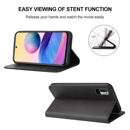 For Xiaomi Redmi Note 10 JE Magnetic Closure Leather Phone Case(Black) by buy2fix