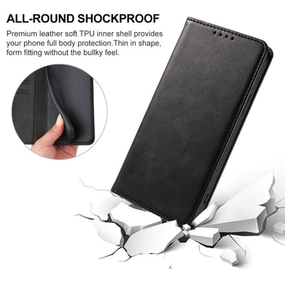 For Xiaomi Redmi 9C NFC Magnetic Closure Leather Phone Case(Black) - Xiaomi Cases by buy2fix | Online Shopping UK | buy2fix