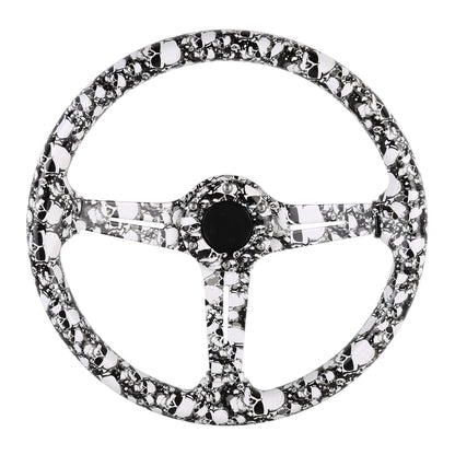 35cm Car Racing Graffiti ABS Steering Wheel(Style 4) by buy2fix