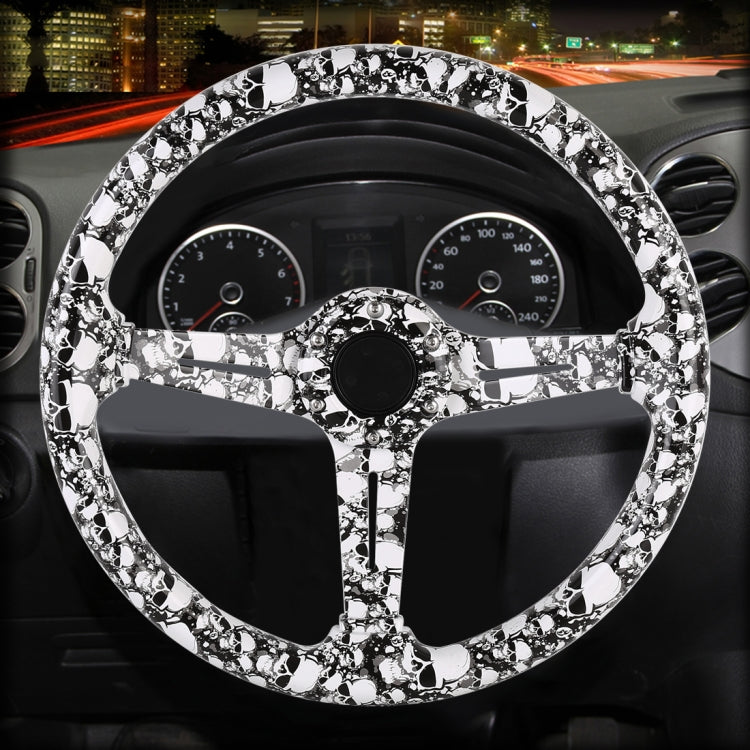 35cm Car Racing Graffiti ABS Steering Wheel(Style 4) by buy2fix