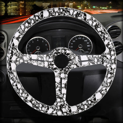 35cm Car Racing Graffiti ABS Steering Wheel(Style 4) by buy2fix