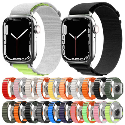 Nylon Watch Band For Apple Watch Series 8&7 45mm / SE 2&6&SE&5&4 44mm / 3&2&1 42mm(Black) by buy2fix