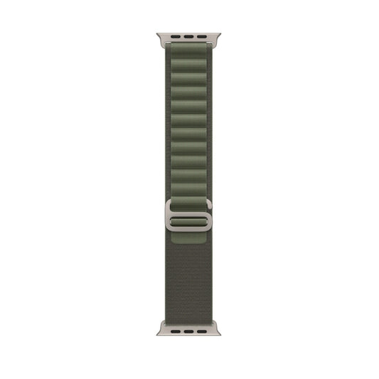 Nylon Loop Watch Band For Apple Watch 46mm / 49mm / 45mm / 44mm(Green) by buy2fix