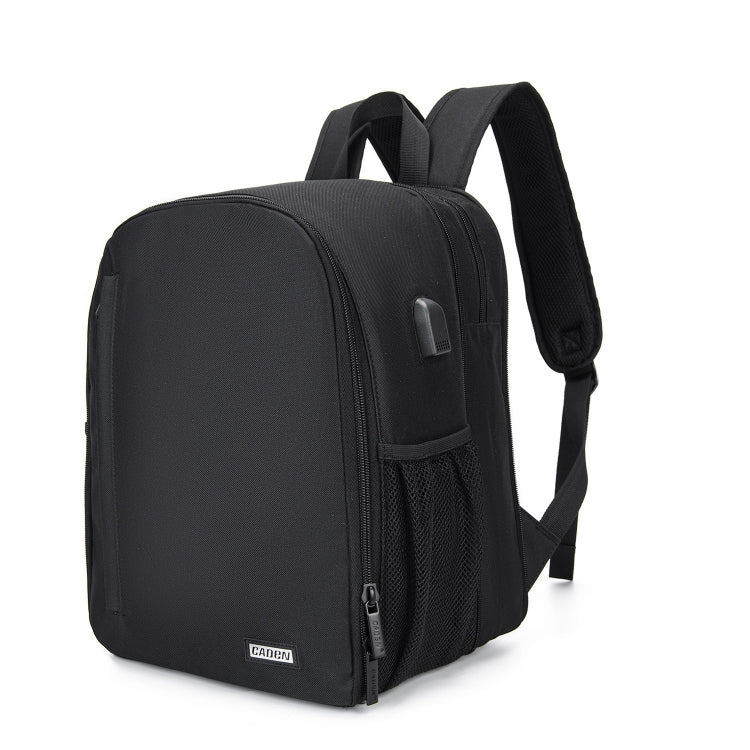 CADeN D6 IV Expandable Camera Backpack Shoulders Camera Lens Bag, Size:28 x 17 x 38cm(Black) - Camera Accessories by CADeN | Online Shopping UK | buy2fix