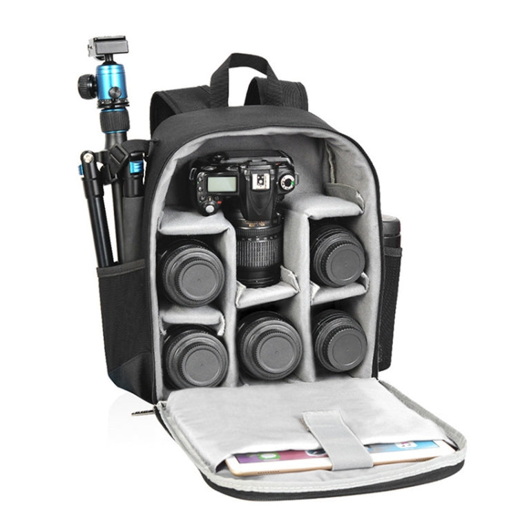 CADeN D6 IV Expandable Camera Backpack Shoulders Camera Lens Bag, Size:32 x 18 x 42cm(Black) - Camera Accessories by CADeN | Online Shopping UK | buy2fix