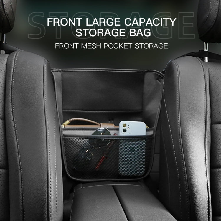 Car Center Console Hanging Bag Sheepskin Leather Storage Bag(Black) - In Car by buy2fix | Online Shopping UK | buy2fix