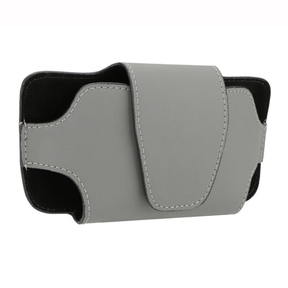Car Glasses Storage Bag PU Leather Glasses Box(Grey) - In Car by buy2fix | Online Shopping UK | buy2fix