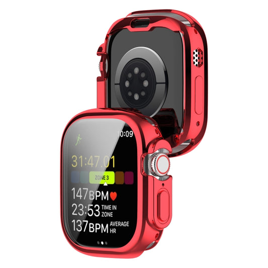 TPU All-inclusive Electroplating Protective Case For Apple Watch Ultra 1 / 2 / 3 49mm(Red) by buy2fix
