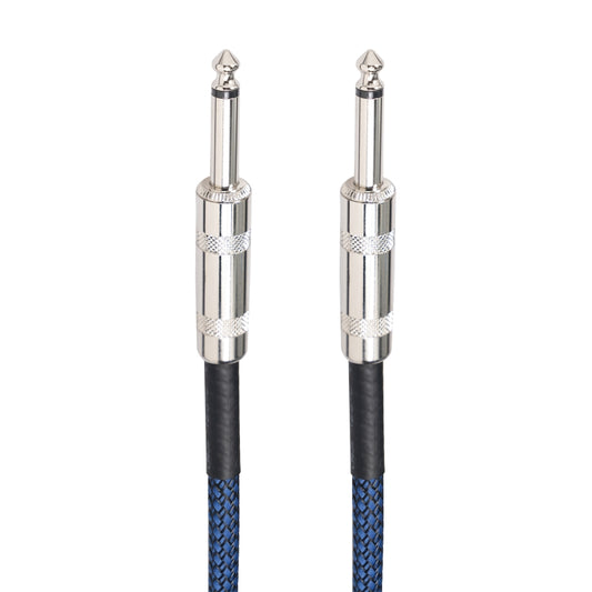 TC048BL 6.35mm Plug Male to Male Electric Guitar Mono Audio Cable, Length:10m by buy2fix