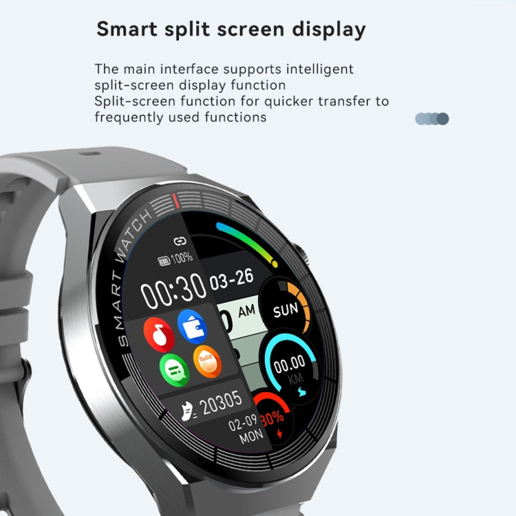 GW69 Plus Smart Watch, Support BT Call / Heart Rate / Blood Pressure / Blood Oxygen(Black + Leather Strap Black) - Smart Wear by buy2fix | Online Shopping UK | buy2fix