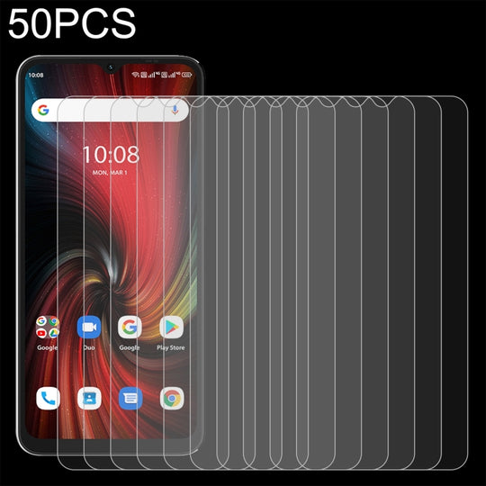 50 PCS 0.26mm 9H 2.5D Tempered Glass Film For UMIDIGI F3 5G